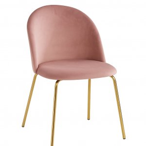 Giovani Velvetstuhl - Rosa/Braun Giovani Velvetstuhl - Rosa/Braun