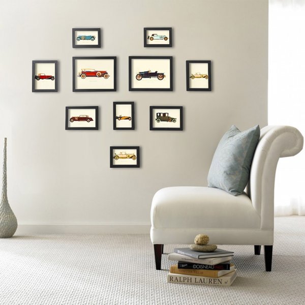 Jasmina Bilderrahmen, 10 Stck - Schwarz