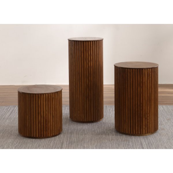 Zylinder-Beistelltisch 60 cm - Walnuss Zylinder-Beistelltisch 60 cm - Walnuss