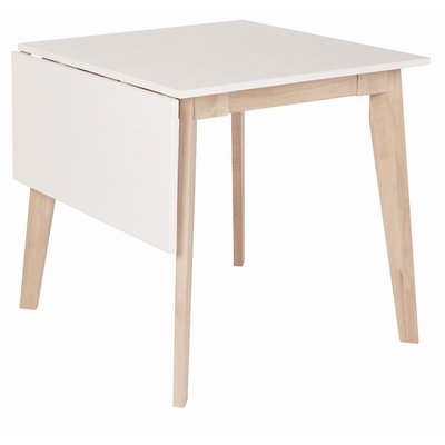 Nordkap Tisch mit Klappe - Wei/Eiche hell 75 cm