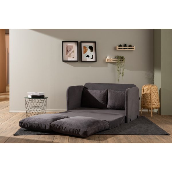 Saga 2-Sitzer-Schlafsofa - Grau Saga 2-Sitzer-Schlafsofa - Grau