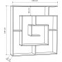 Labyrinth-Bcherregal - Dunkelbraun