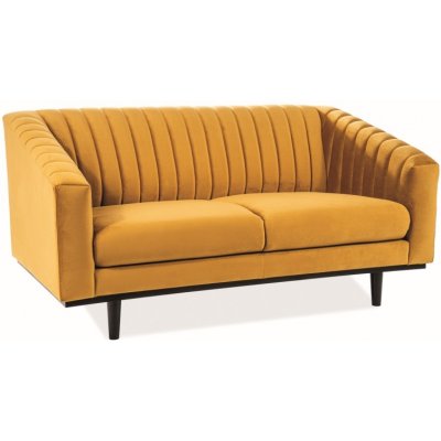 Alden 2-Sitzer-Sofa - Orangefarbener Samt