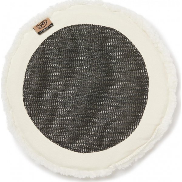 Lockiges Sitzkissen Weiß - Ø34 cm Lockiges Sitzkissen Weiß - Ø34 cm