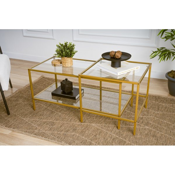 Sevay Couchtisch-Set - Gold