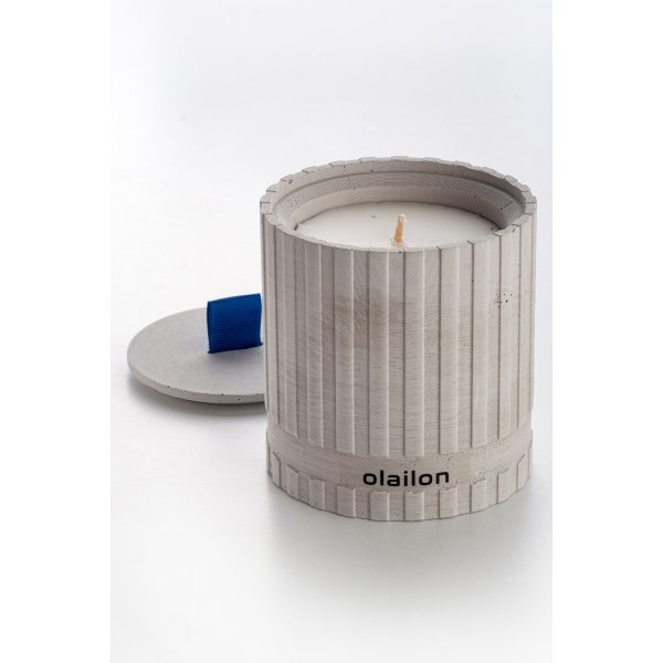 Sutun-Duftkerze - Grau/Blau Sutun-Duftkerze - Grau/Blau