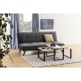 Enna 2,5-Sitzer Schlafsofa - Grau/Schwarz