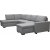 Solna U-Sofa 309 cm - Hellgrau