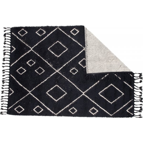 Wollteppich David - Schwarz/Weiß Wollteppich David - Schwarz/Weiß