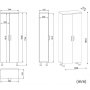 Schrank Arizona 2-trig - Wei
