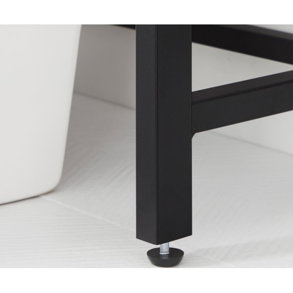 Zeke Badezimmerregal - Schwarz/Braun