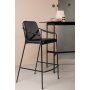 Twisted Barhocker - Schwarzes PU