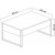 Lux Couchtisch 90 x 60 cm - Walnuss/Silber