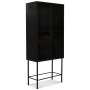 Industry Vitrinenschrank aus Metall - Metall / Glas