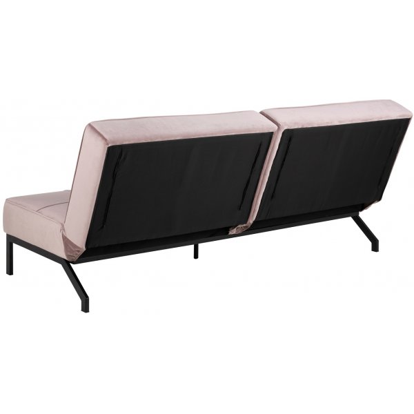 Perugia 2,5-Sitzer-Schlafsofa rosa Samt Perugia 2,5-Sitzer-Schlafsofa rosa Samt