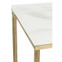 Palasso Couchtisch 110 cm - Messing/Leichte Marmorierung