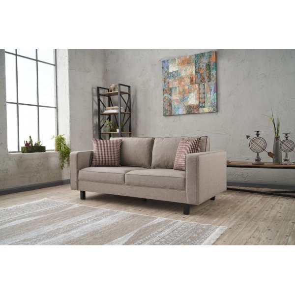 Kale 2-Sitzer-Sofa - Cremeweies Leinen