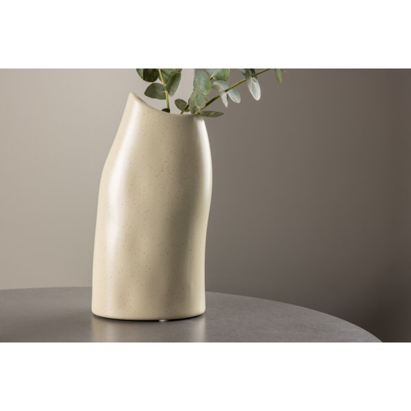 Ernst Vase - Beige/Schwarz Ernst Vase - Beige/Schwarz