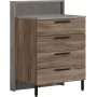 Home Kommode - Braun/Grau