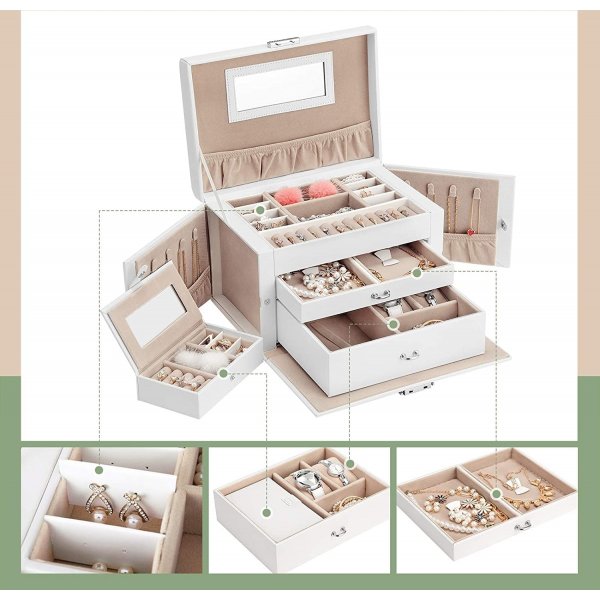 Carat Schmuckschatulle - Weiß Carat Schmuckschatulle - Weiß