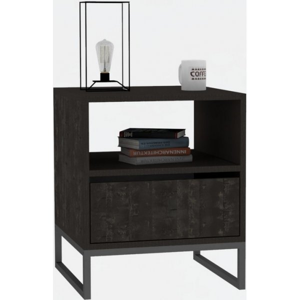 Lindau Nachttisch - Anthrazit