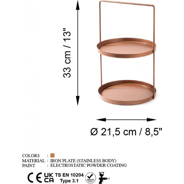 Tilos dekorative Schale - Kupfer Tilos dekorative Schale - Kupfer