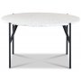 Terrazzo runder Couchtisch  80 cm - Bianco Terrazzo & Untergestell AIR