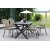 Scottsdale Outdoor-Essgruppen-Esstisch mit 4 Ystad-Gestellsthlen - Schwarz/Beige