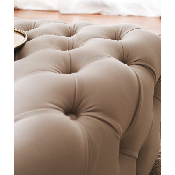 Cheltenham Pouf - Creme