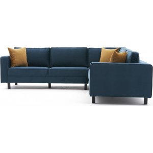 Kale Ecksofa - Blauer Samt