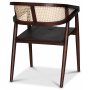 Skaraborg Gestellstuhl - Braunes Mahagoni/Rattan