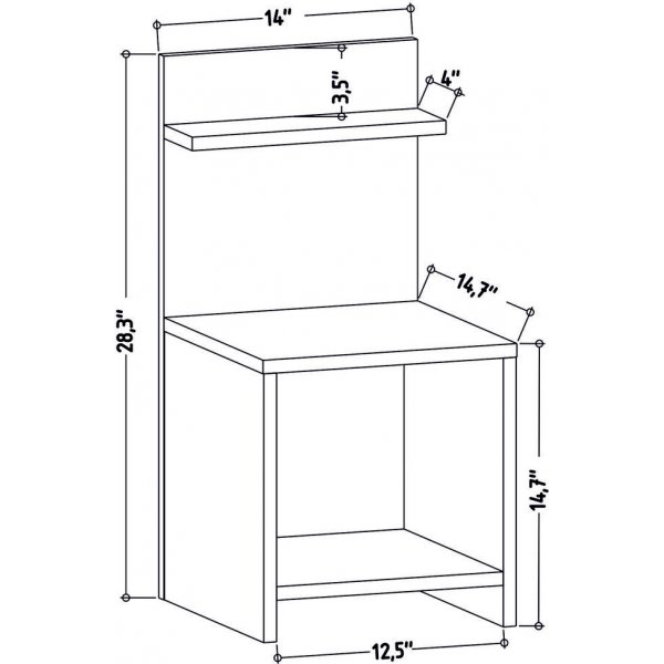 Ullman Nachttisch - Eiche