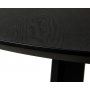 Heby runder Esstisch aus schwarz gebeizter Esche 120 cm