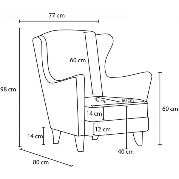 Lola-Sessel - Braun/Kupfer Lola-Sessel - Braun/Kupfer