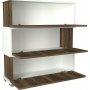Napoleon Schuhschrank - Wei/Walnuss