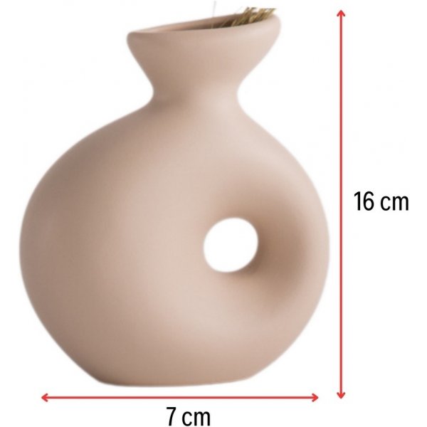 Delta-Vase - Beige Delta-Vase - Beige