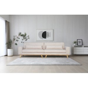 Breites Sofa Ranger aus beigem Cord - 280 cm