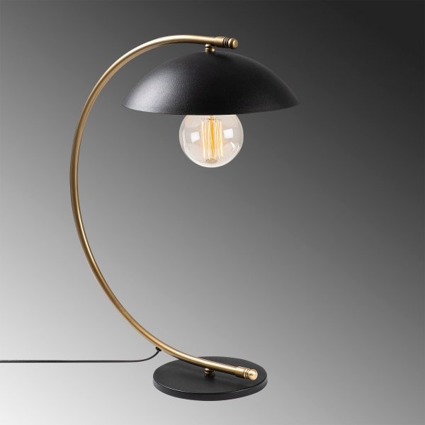 Silvan Tischlampe - Schwarz/Gold