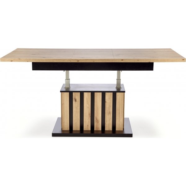 Baretti Couchtisch 130-170 x 65-82 cm - Artisan-Eiche/Schwarz