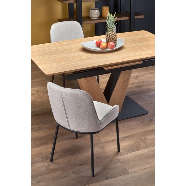 Tozzi Esstisch 160-200 x 90 cm - Eiche/schwarz Tozzi Esstisch 160-200 x 90 cm - Eiche/schwarz