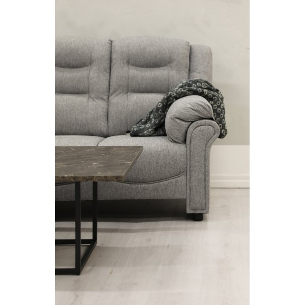 Ecksofa Peking - Grau + Fleckentferner fr Mbel
