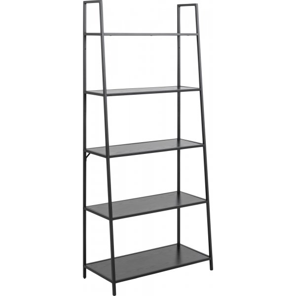 Seaford Leiterregal 77x174 cm - Schwarz