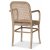 Karlstorp-Stuhl mit wei getnchtem Gestell und Rattan + Mbelpflegeset fr Textilien