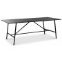 Toscana Essgruppe: 206 cm Tisch + 6 Atlantic Empire Stühle Braunes PU