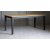 Dalar schwarzer Esstisch mit Eichenplatte 180x90 cm + Mbelpflegeset fr Textilien