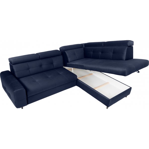 Matras Ecksofa mit offenem Ende rechts - Blau Matras Ecksofa mit offenem Ende rechts - Blau