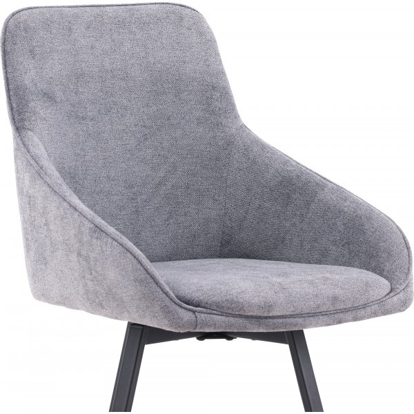 Rosie Esszimmerstuhl - Grau/Schwarz