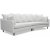 Gotland 4-Sitzer-geschwungenes Sofa 301 cm - Off-white Leinen