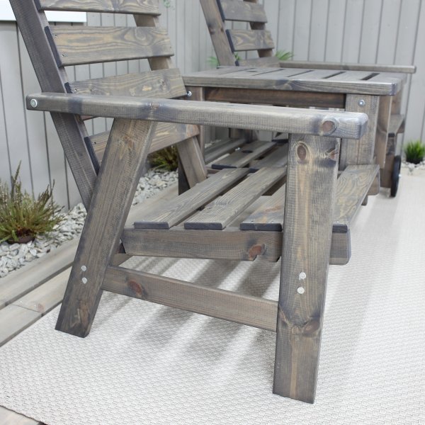 Kingdom Ausziehsofa - Grau