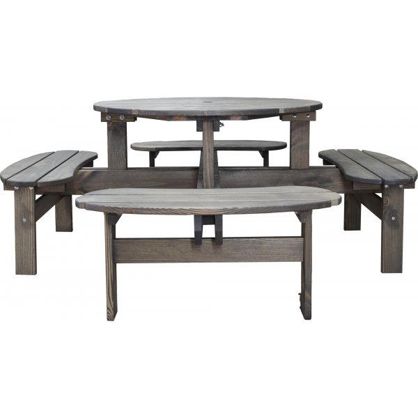 Ronda-Mbelgruppe - Gartenbank und Tisch in einem - Grau + Fleckentferner fr Mbel